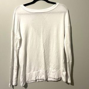 Danskin Now White Long Sleeve Top